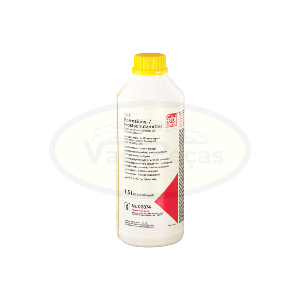 Anticongelante Amarelo G11 Concentrado 1,5L